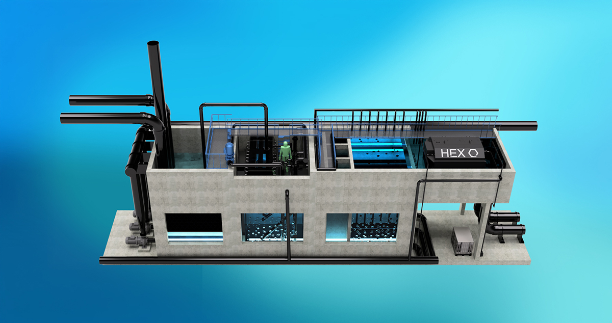 RAS, recirculatin aquaculture system, drum filter, protein skimmer, concrete installation, MBBR, FBBR, degasser, oxygenation, fish farming, sludge handling, particle control, fine particle control, intake water, UV, ozone, al-2 belt filter, overview, state of the art RAS aquaculture